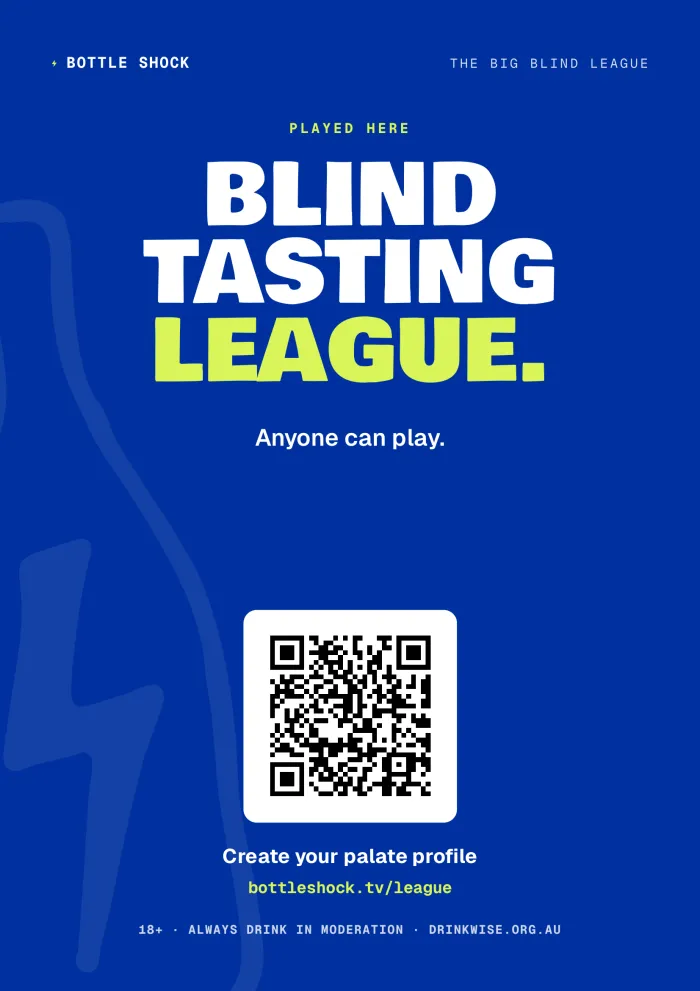 Played Here — Big Blind League cellar-door poster